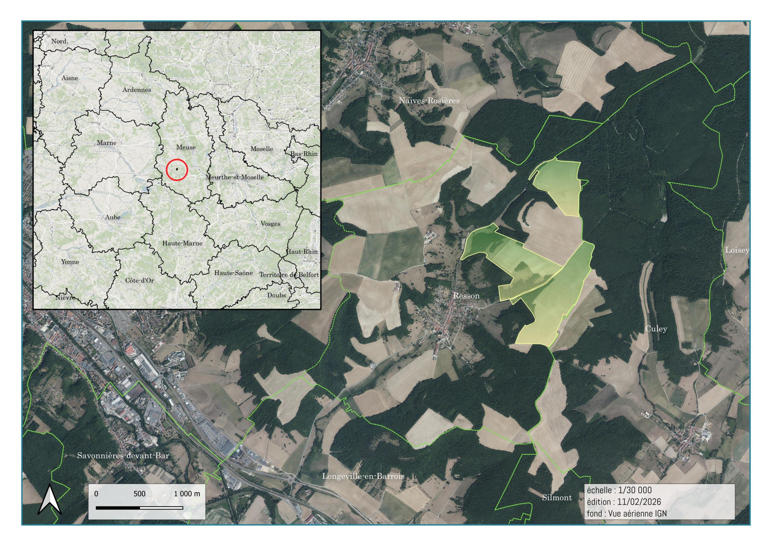 Plan d'implantation de l'Orée Plan d'implantation de l'Orée