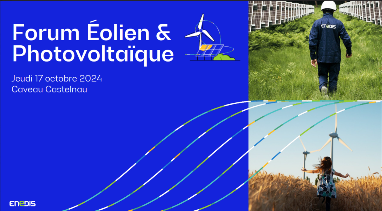 Présentation de l'événement par Enedis au Forum Éolien et Photovoltaïque 2024