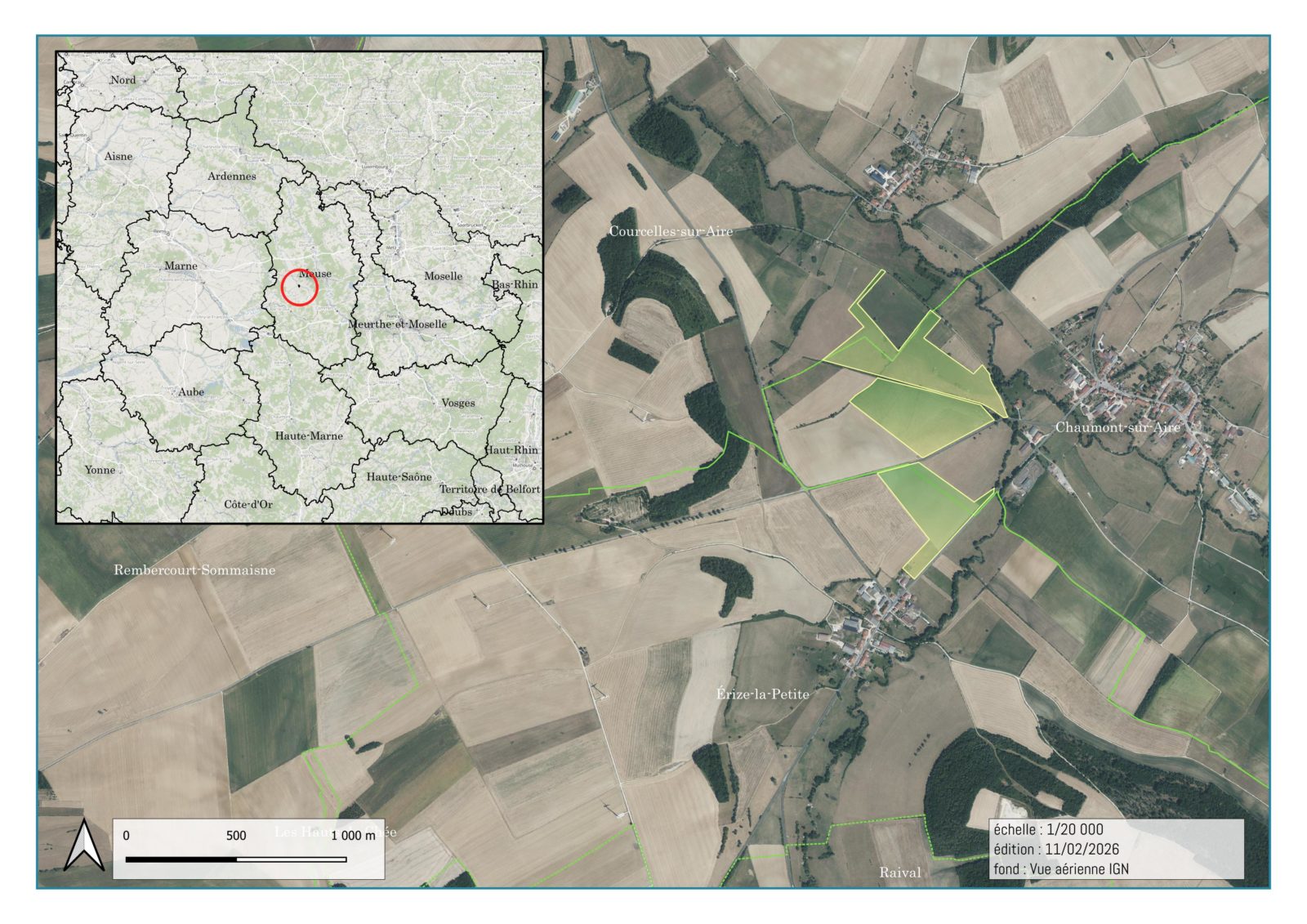 Plan d'implantation Aire Nord